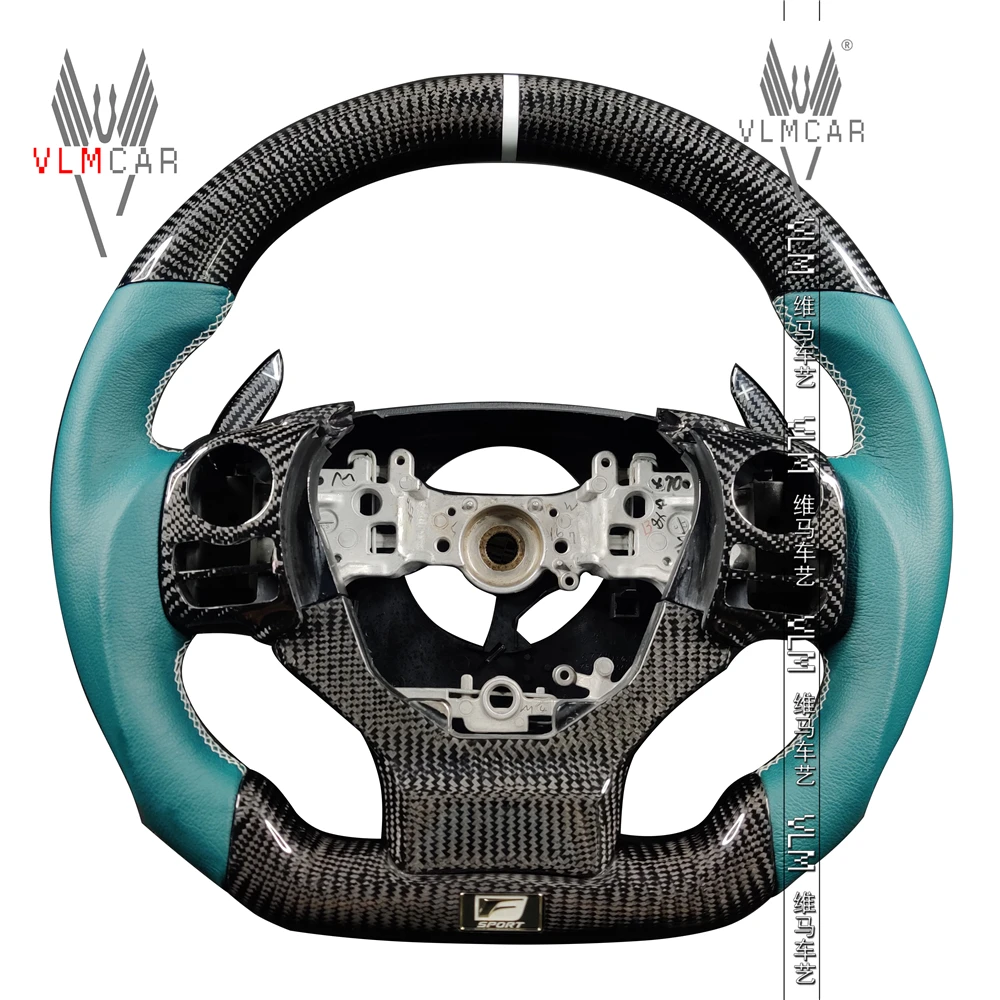 

VLMCAR Private Custom Carbon Fiber Steering Wheel For Lexus IS ISF Car Accessories Led Display Flat Bottom