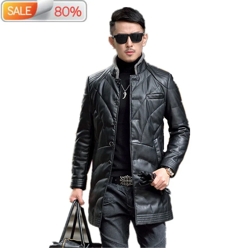 Мужская куртка на 90% белом утином пуху зимнее пальто мужские куртки из овечьей