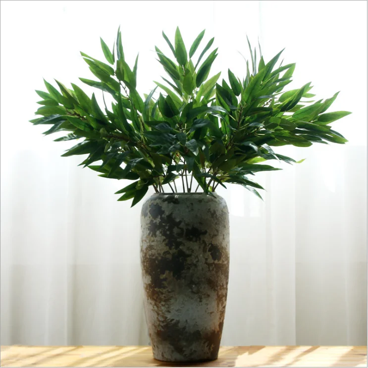 Искусственная шелковая ткань листья эвкалипта фотообои цветы для