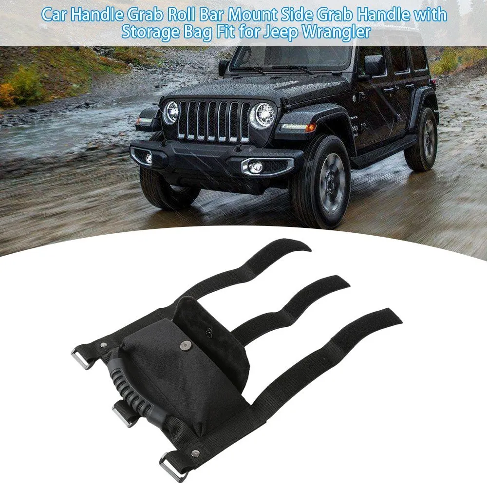 Черная рулонная планка боковая Нескользящая ручка для внедорожника