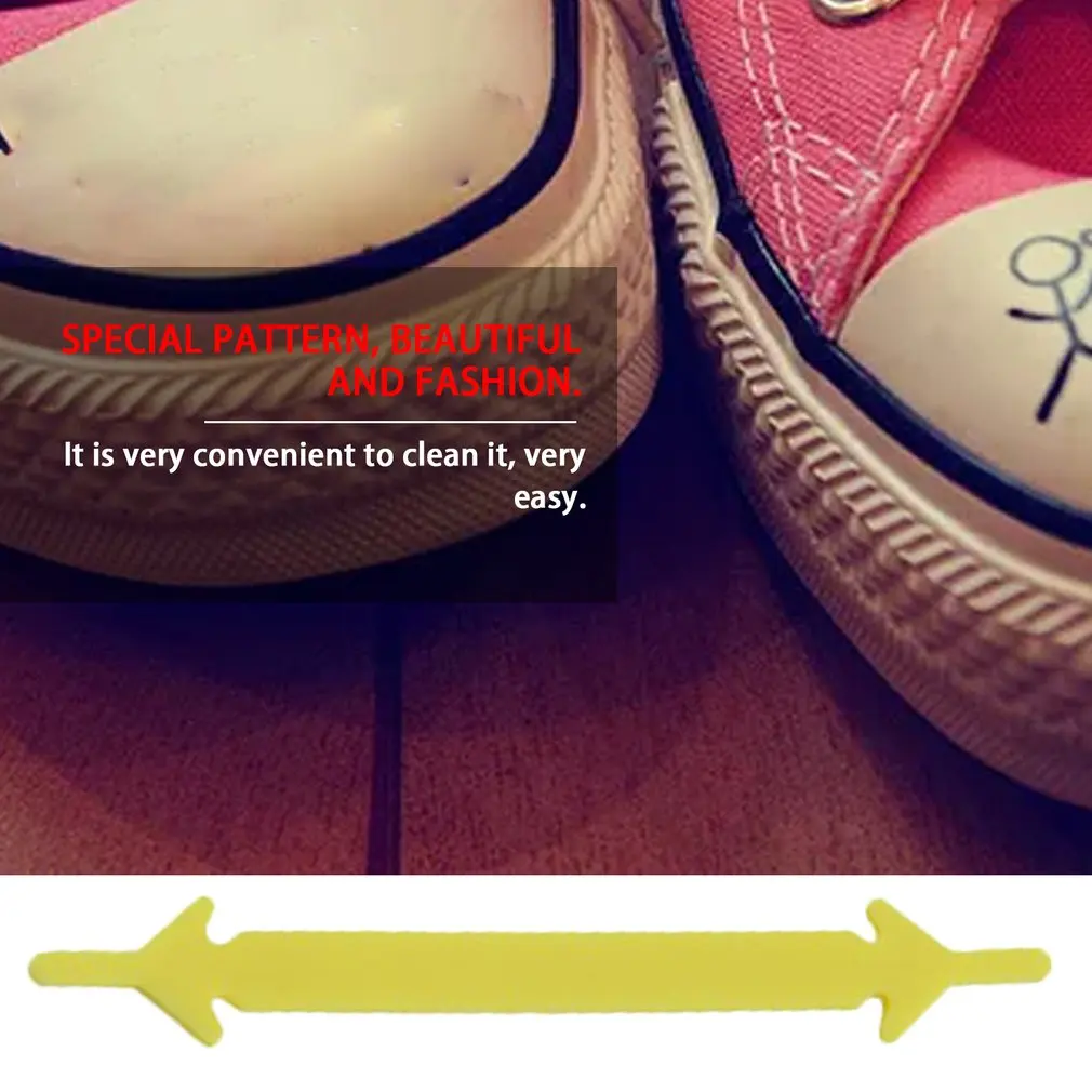 

No Tie ShoelacesWomen Men Unisex Elastic Silicone Shoelaces Rubber Shoelace 12Pcs/Set Creative