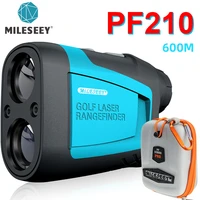mileseey pf210 golf rangefinder laser 600m yards builtin battery mini distance meter case professional telescope measure devices