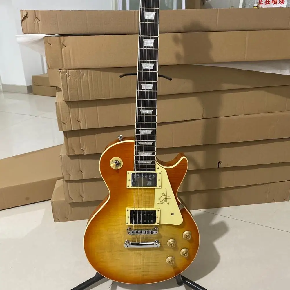 Горячая Распродажа китайская фабрика электрическая гитара корпус из красного