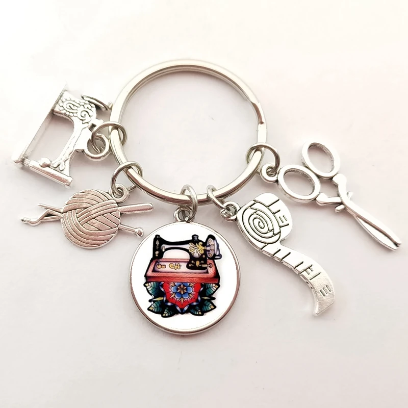 1 шт. швейная машинка шарик из пряжи и линейка Очаровательная подвеска сделай сам