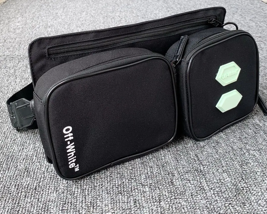 

Detachable men multi-pocket off shoulder bag yellow webbing white messenger bag coin purse mobile phone bag