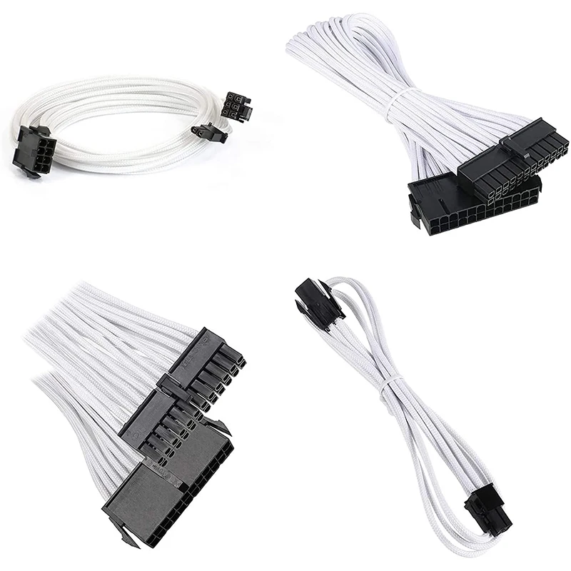 

Удлинительный кабель с рукавом, 6 шт., 30 см, 18awg, ATX EPS PCI-E