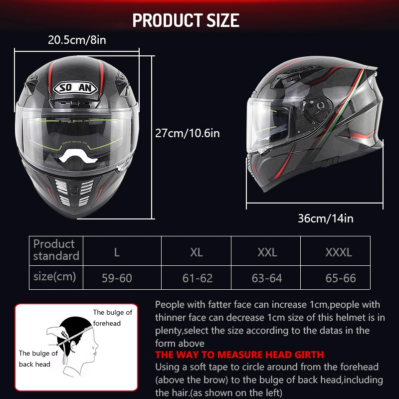 Новинка 2020 г. высококачественный мотоциклетный шлем из углеродного волокна со