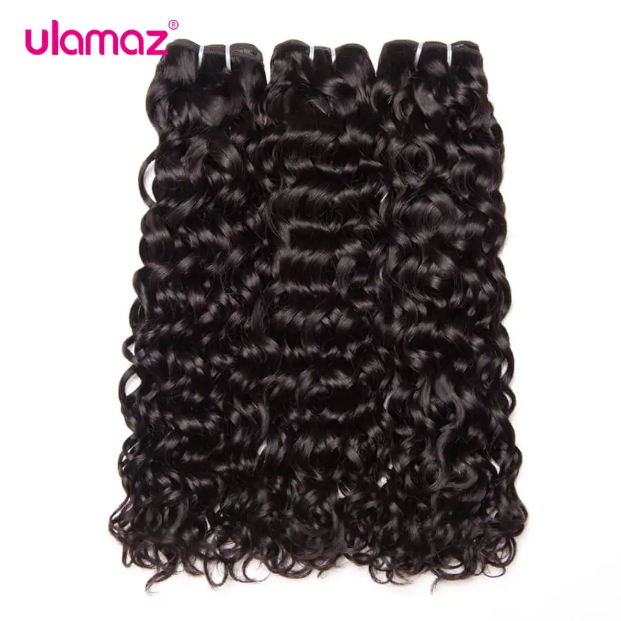 

Peruvian Water Wave Human Hair Bundles Weaves Unprocessed Water Wave Real Raw Virgin Natural Color Human Hair Extensions