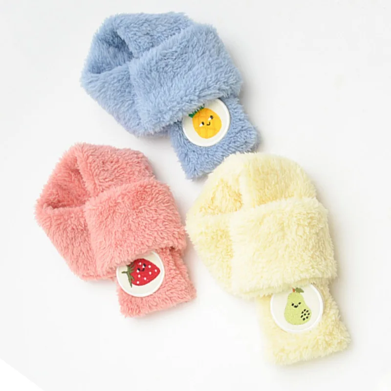 

Шарф-хомут для собак и кошек, зимний теплый плюшевый шарф для маленьких и средних собак, аксессуары для груминга Чихуахуа и Мопса