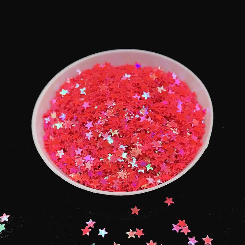 20 г/лот россыпью тесьма с пайетками для шитья Ремесло DIY ПВХ плоская пятиконечная