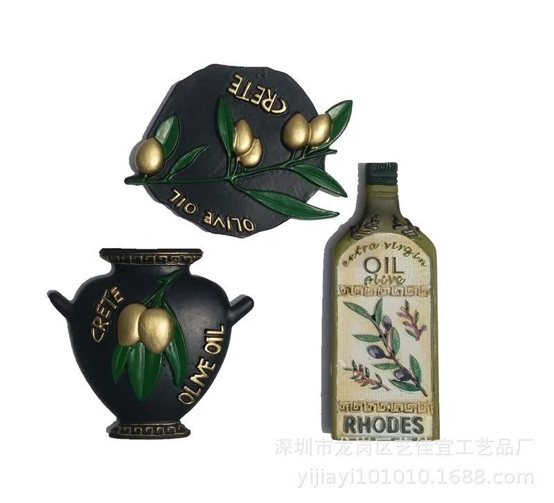 Магниты на холодильник в форме оливкового дерева 3D магниты европейском