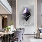 Картины на стену с рисунком фиолетовый холст Hodl модульная Красивая крутая картина HD Печать плакаты рамка для гостиной домашний декор