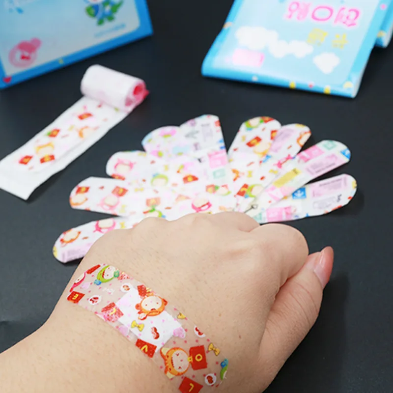 

100pcs/lot Breathable Waterproof Band Aid for Medical Kit Cartoon Medical Wound Dressing Tape Emergency Adhesive Bandage