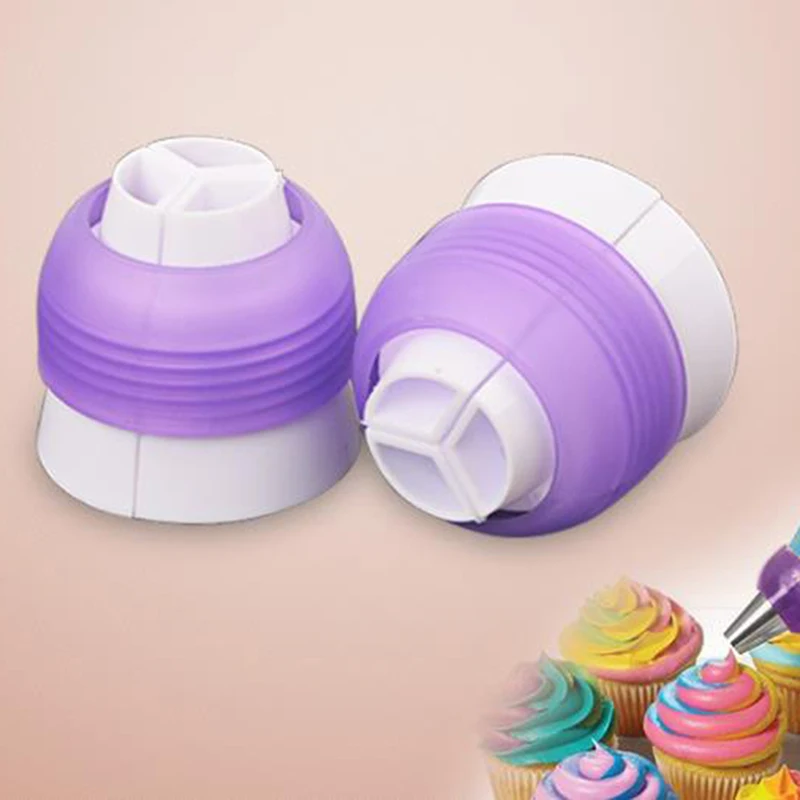 For Cupcake Fondant Cookie Icing Piping Bag Russian Nozzle Converter Coupler Cake Cream Pastry Bag Nozzle Adapter