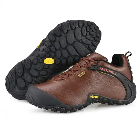 Мужская кожаная спортивная обувь оригинальный Меррелл для активного отдыха, высококачественные мужские кроссовки для альпинизма, скалола...