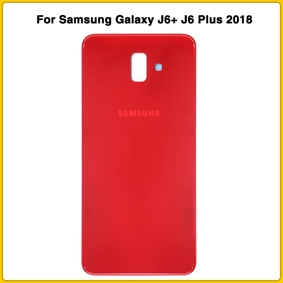 Чехол J6 Plus для samsung Galaxy J6+ J6 Plus J610 J610F задняя крышка для батареи задняя крышка+ клей