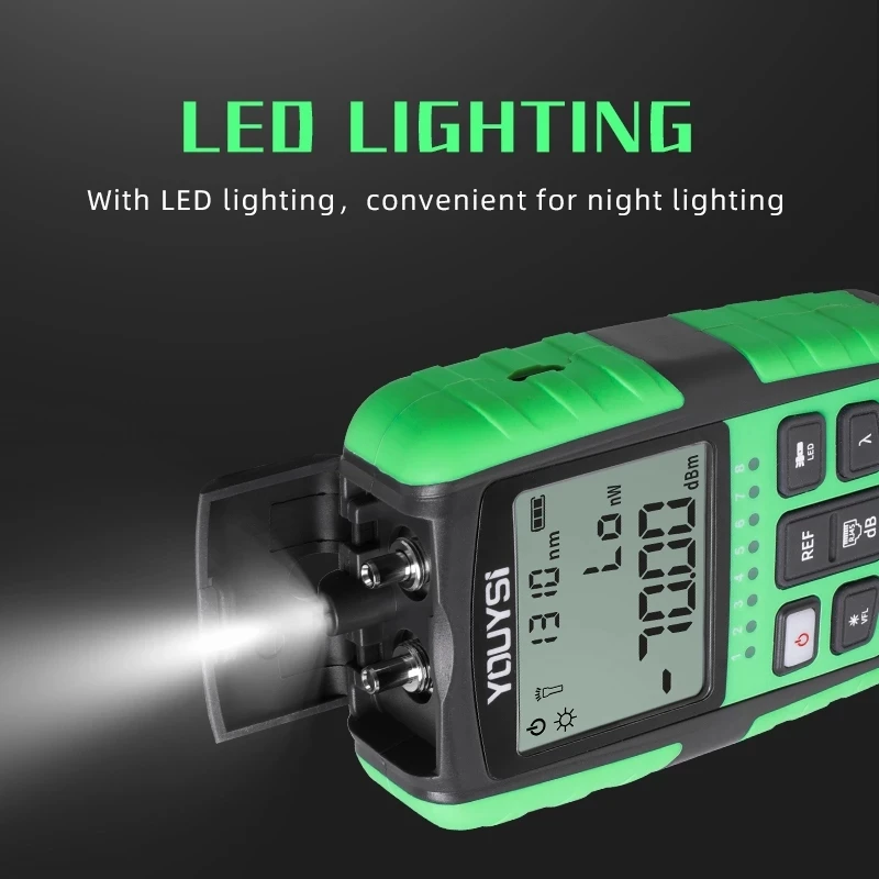 

2021 NEW 4 in1 5G 10 Wavelength Optical Fiber Power Meter Visual Fault Locator Network Cable Test Optical Fiber Tester OPM VFL