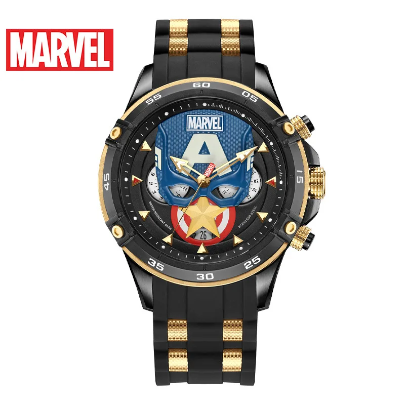 MARVEL Captain America мужские часы роскошные DISNEY фирменные оригинальные