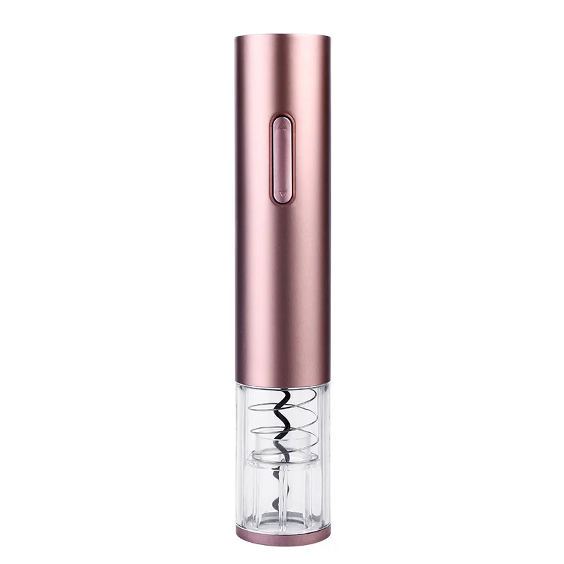 Rose Gold Electric Corkscrew Creative Household Automatic Bottle Opener Wine Screwdriver Cutting Knife Red Wine Opener wine pourer wine drip stop ring stopper corkscrew opener with foil cutting knife set