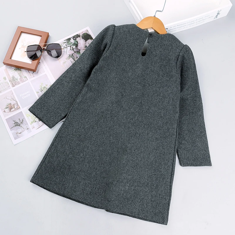 Платье для девочек-подростков HE Hello Enjoy однотонное с бантом элегантное