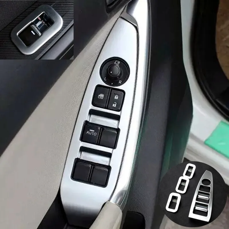 

For Mazda CX-5 2013 2014 2015 2016 Accessories Door Window glass Lift Control Switch Panel Cover Trim ABS Matte Car Styling 4pcs