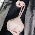 Женская сумка, инкрустированная бриллиантами, Европейская и американская мода, портативная косметичка для ужина