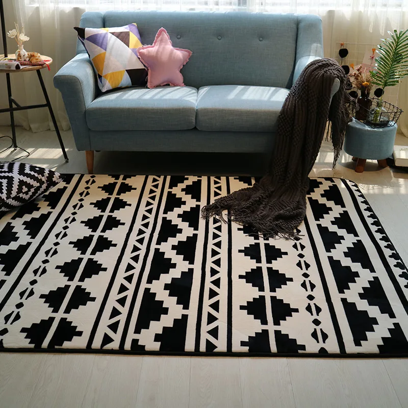 

Simple Trendy Brand Carpet Carpet Bedroom Living Room Carpet Floor Mats Bay Window Mat Baby Crawling Mat Machine Washable Custom