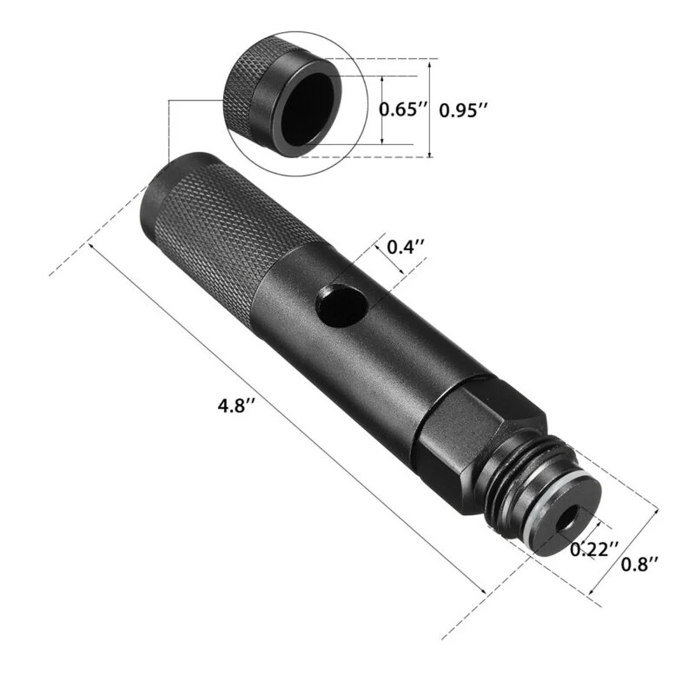 

Black Adapter Thread Quick Change 12g Cartridge Adapter + Bottle Useful