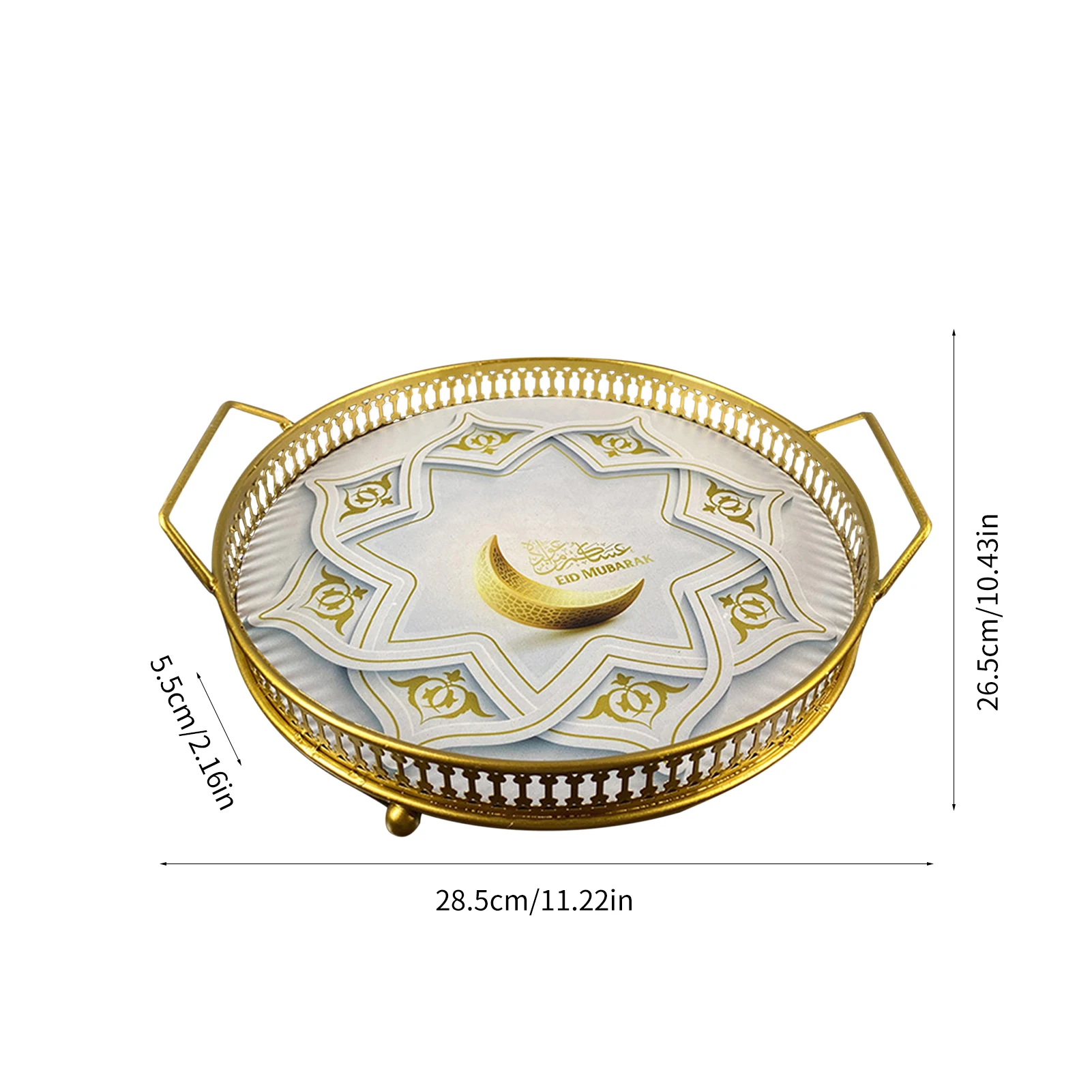 

Large Capacity Food Container Food Tray Fruit Tray Food Plate Storage Tray Cake Platter Dinner Serving Tray Snacks Organizer