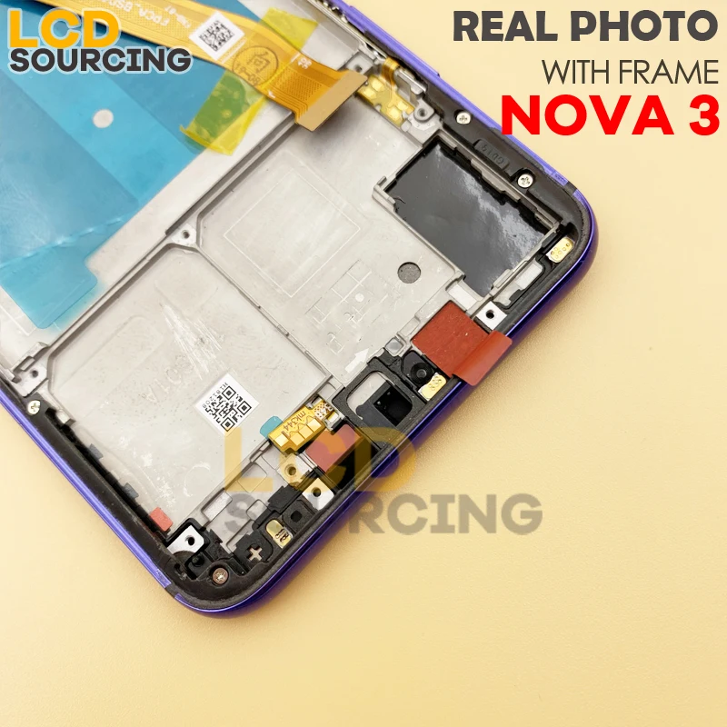 6," для huawei Nova 3 lcd PAR LX1 сенсорный экран панель дигитайзер сборка Рамка для Nova 3i дисплей Замена INE-LX2