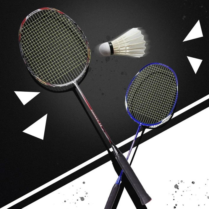 

Уличная легсветильник ракетка для бадминтона, карбоновая тренировочная цветная ракетка для бадминтона, профессиональная Повседневная Спо...