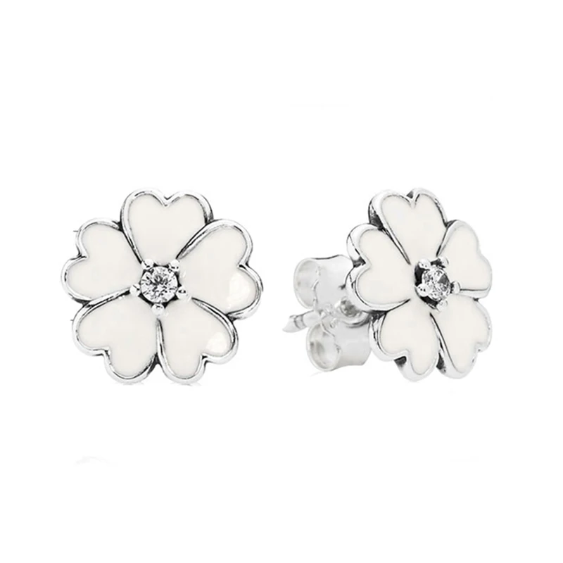 Silver Boosbiy роскошные женские серьги-гвоздики с Микки и Минни из мультфильма Элегантные Изящные серьги Новинка/ювелирные изделия брендовые серьги - Окраска металла: Silver