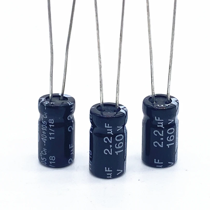 

20pcs/lot 160v 2.2UF aluminum electrolytic capacitor size 6*12 2.2UF 20%