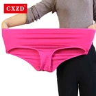 Нижнее белье женское CXZD, бесшовное, с высокой талией, L-5XL, большие размеры