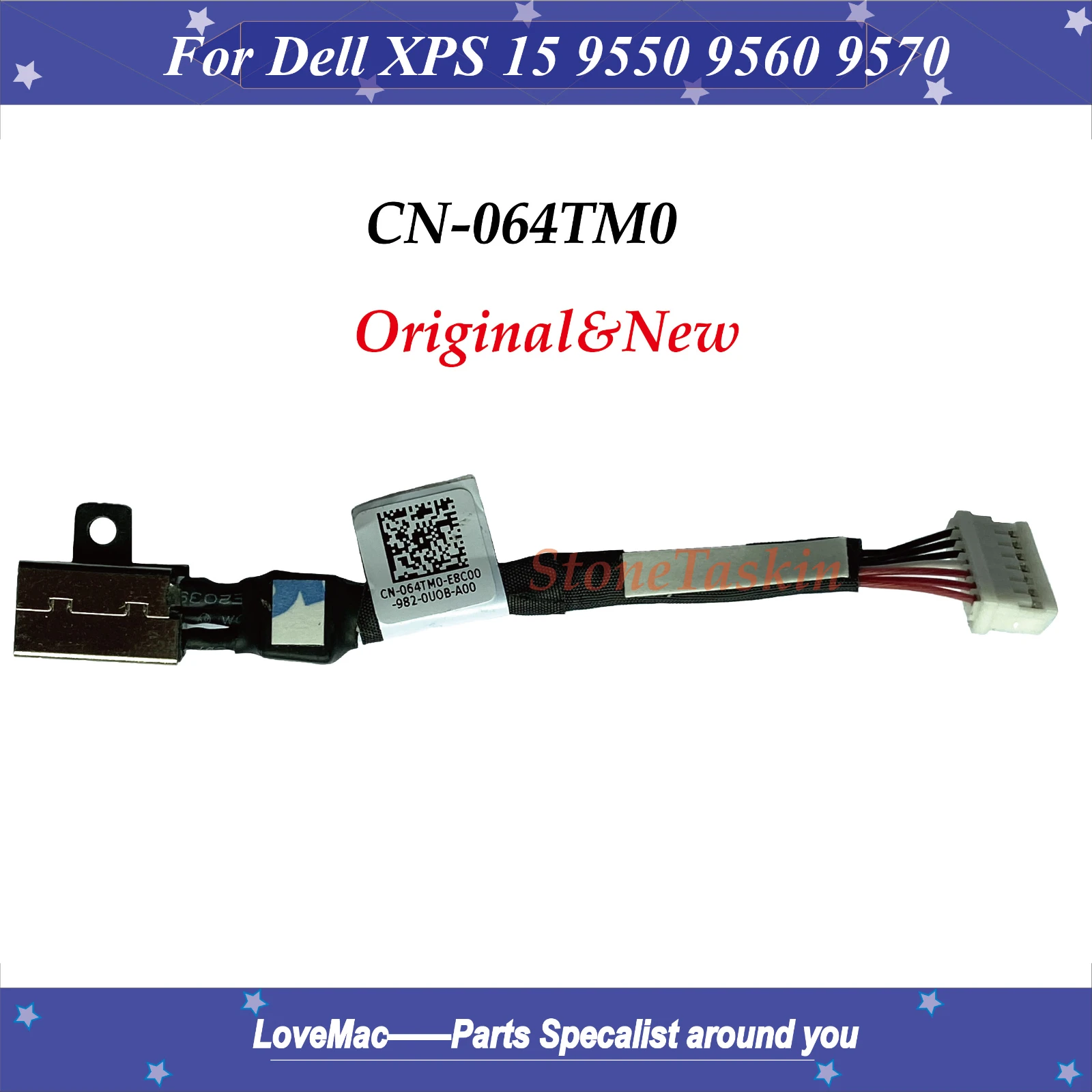 Новый кабель питания постоянного тока для ноутбука Dell XPS 15 9550 9560 9570 Precision 5510 5520 5530
