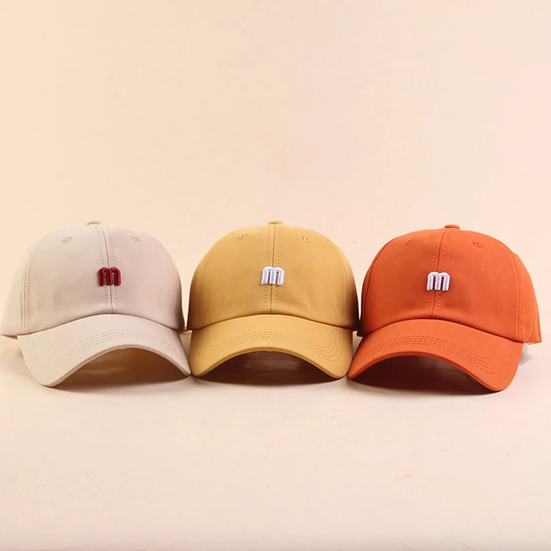 Твердые Цвет летняя шляпа от солнца для мужчин/Женская украшенная обувь Бейсбол