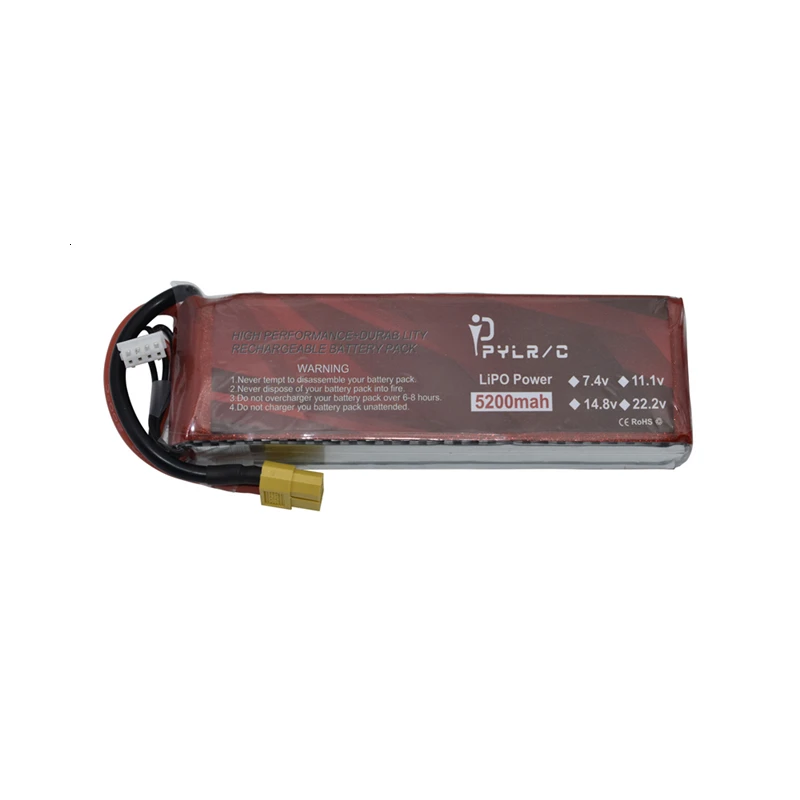 Высокая скорость 14 8 v 5200mAh литий полимерный Батарея для радиоуправляемого