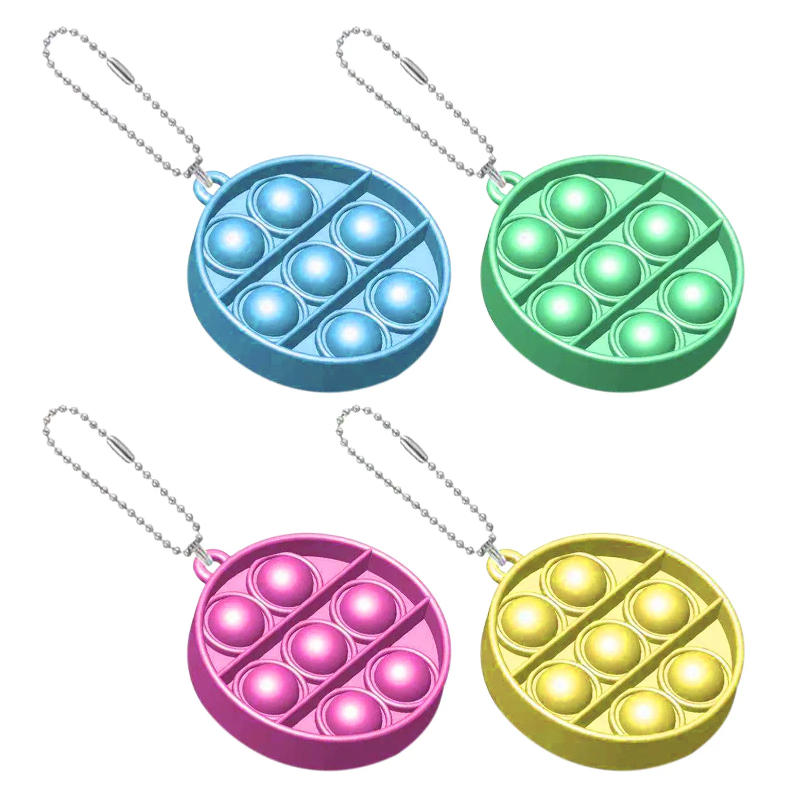 Пуш ап поп пузырь сенсорная Непоседа простой улыбающегося игрушка силиконовые