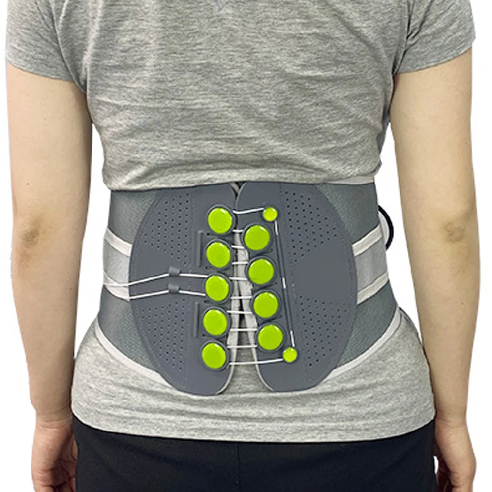 

Tourmaline Self-heating Pulley System Breath Bionic Waist Support Belt Back Brace Lumbar Disc Disease Pain Stiff Relief Injury