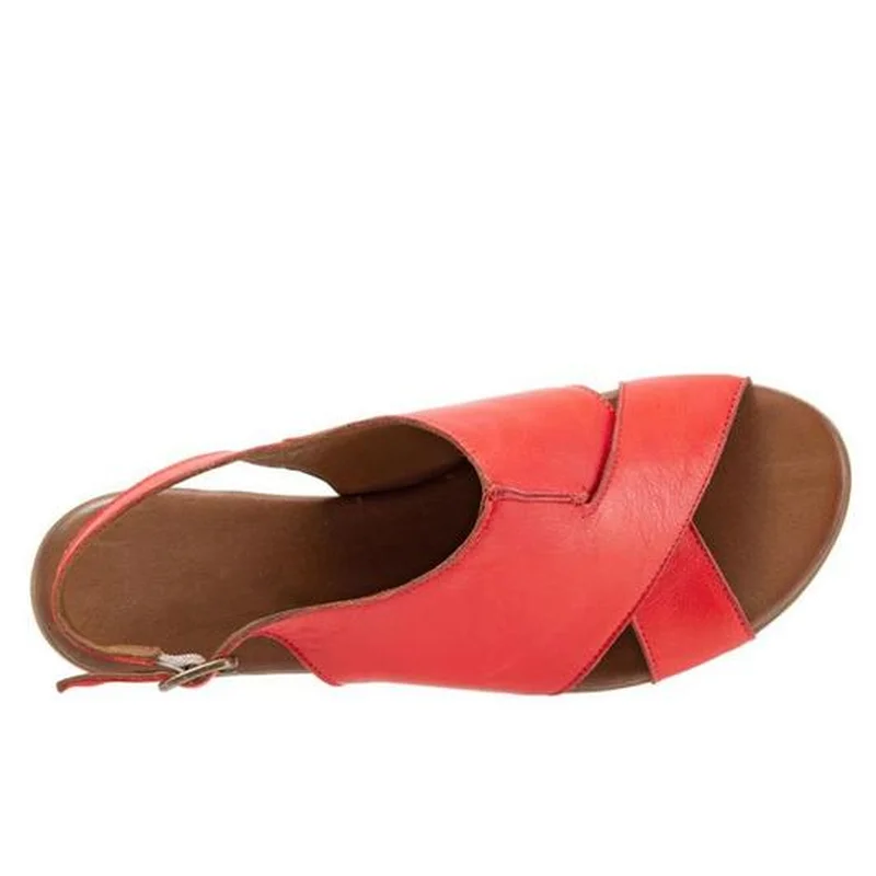 

2019 New Summer Women Shoes Soft Genuine Leather Gladiator Sandals Female Flat Sandals Female Casual Shoes Solid Beach sandals
