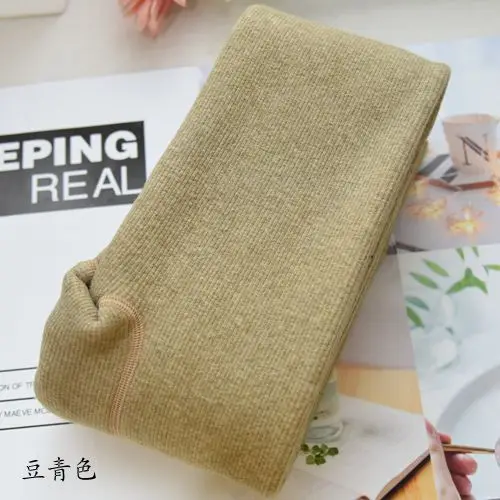green Кашемировые флисовые плотные теплые зимние колготки для женщин ярких цветов тонкие колготки из хлопка с высокой талией для девочек - Цвет: green
