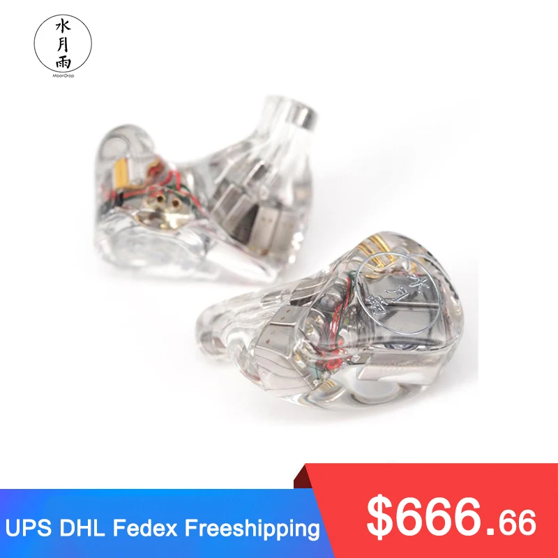 

Moondrop A8 8BA Balanced Armature Earphone with Detachable Cable Hifi In-Ear Earphone Earbuds