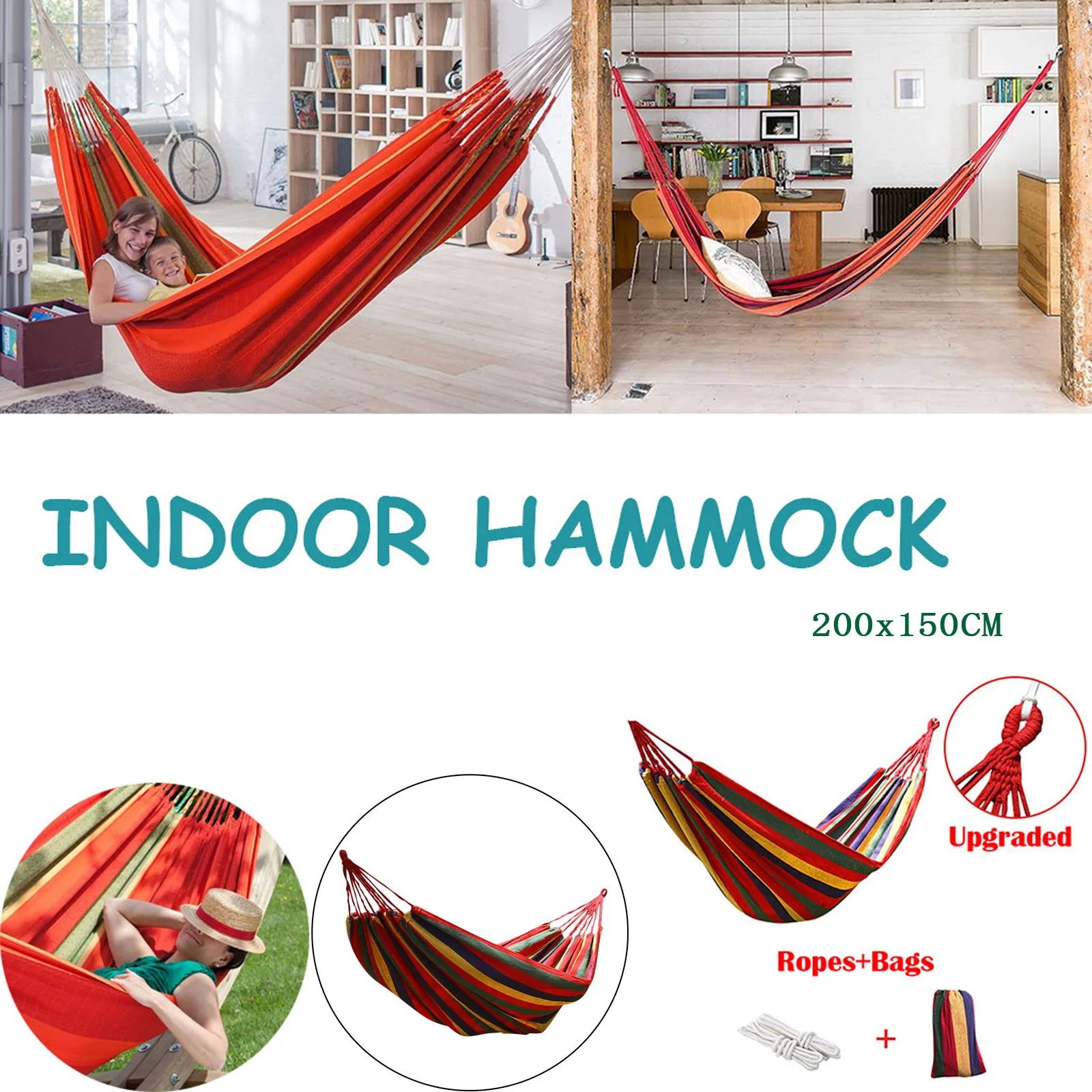 Холщовая креативная кровать качели для улицы и общежития подвесное кресло