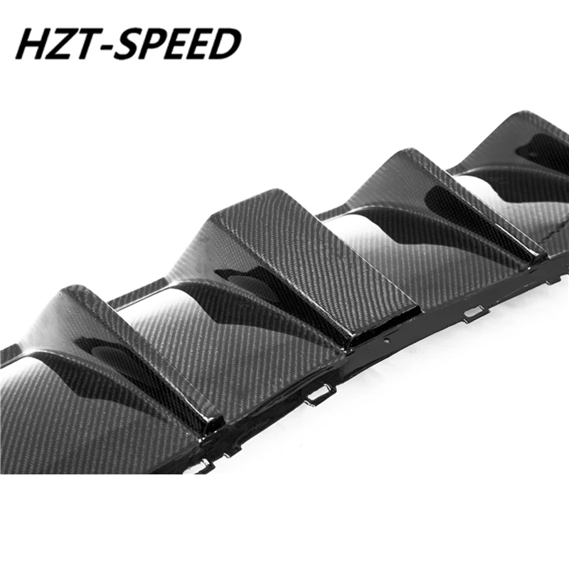 A3 S3 Carbon Fiber Rear Bumper Lip Diffuser Spoiler With LED Lights For Audi S-line 2017-2019 | Автомобили и мотоциклы