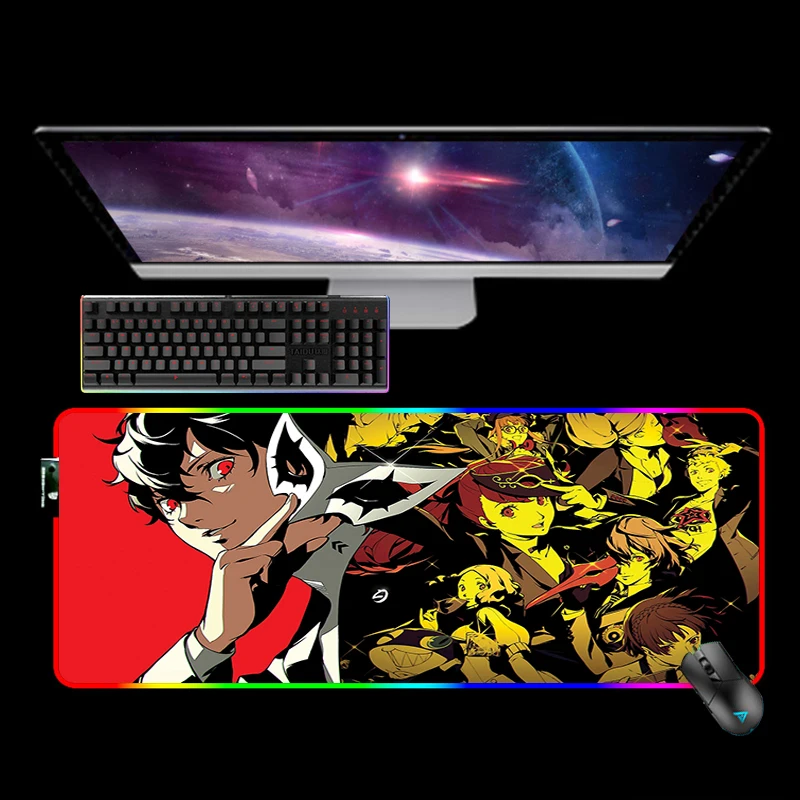 игровой коврик для мыши persona 5 royal rgb