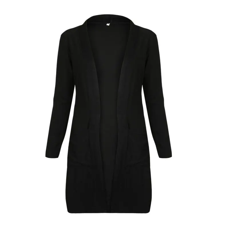 

Cardigan Women Long Sleeve New Female Elegant Pocket Knitted Outerwear Sweater High Quality