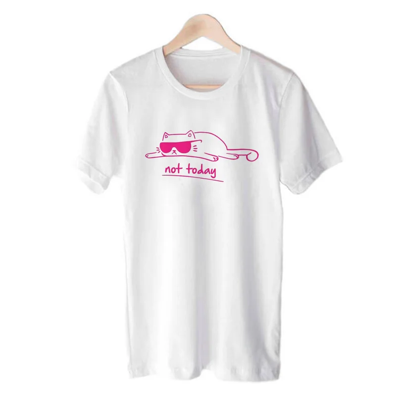 Футболка с принтом мама кошкой и надписью Not Today для женщин смешной безумный Кот