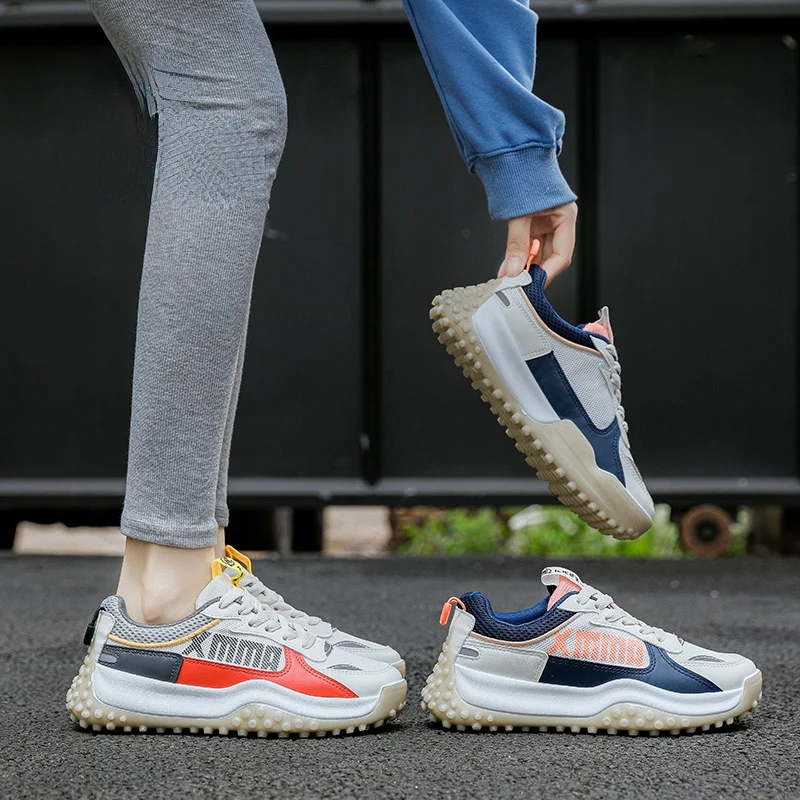 Кроссовки женские на платформе Повседневные Дышащие Нескользящие шнуровке для