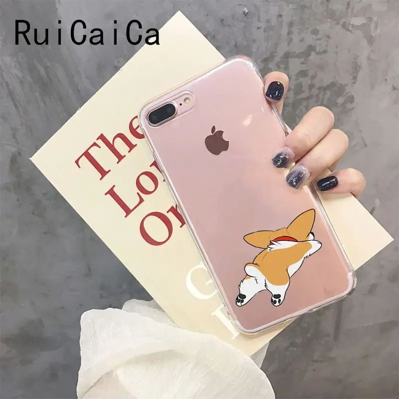 A12 RuiCaiCa милый корги Butt Animal Puppy клиент высокого качества чехол для телефона iPhone 8 7 6 6S Plus X XS MAX 5 5S SE XR 10 Чехол - Цвет: A12