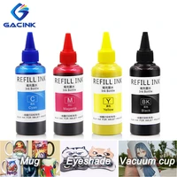 gacink 100ml dye sublimation ink for epson et 2750 et 2760 wf 2630 wf 7710 desktop inkjet printer sublimation transfer ink